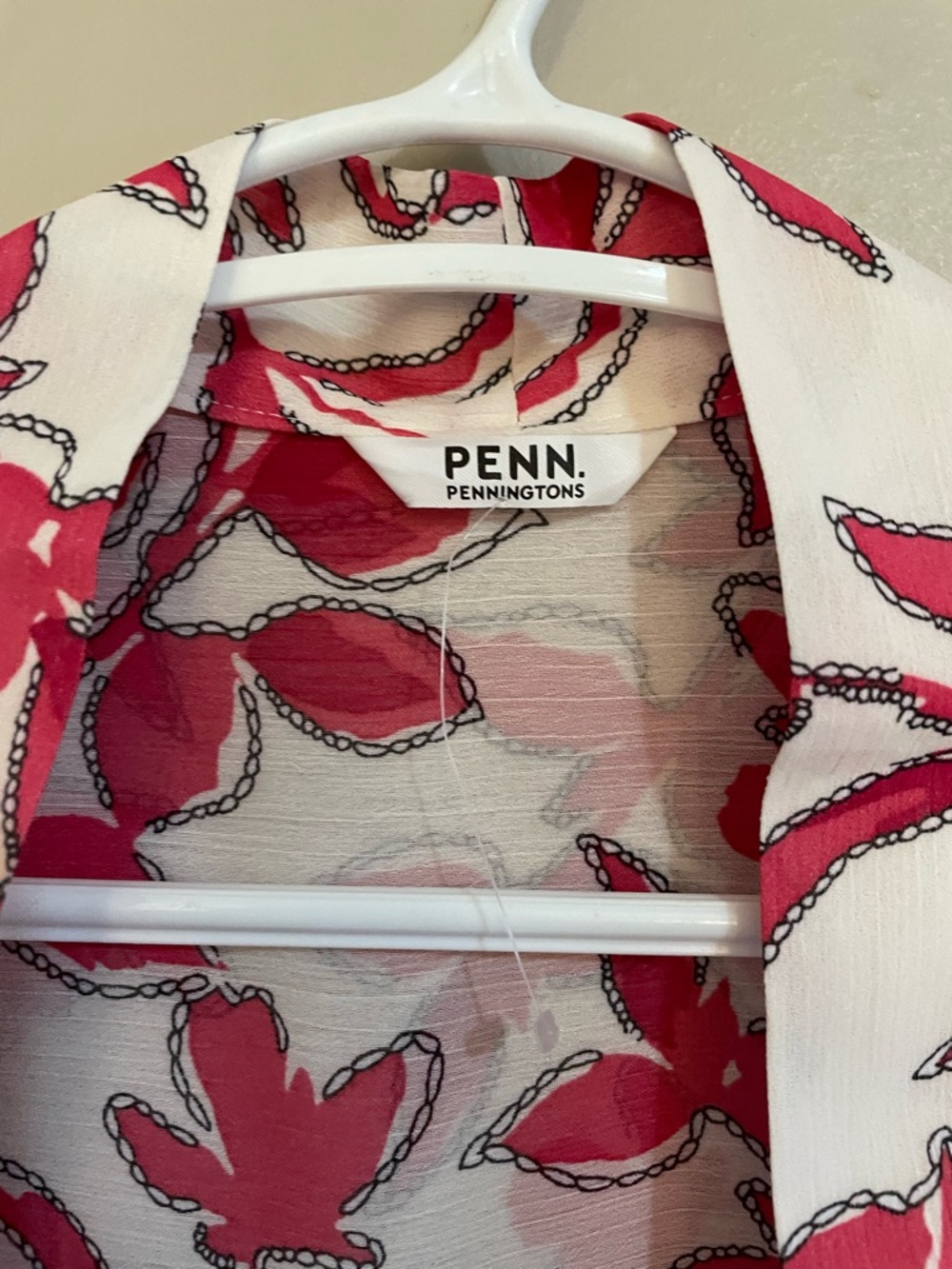 Penningtons White & Pink Floral Open-Front Kimono – Plus Size 4X/5X NWoT - Picture 6 of 14